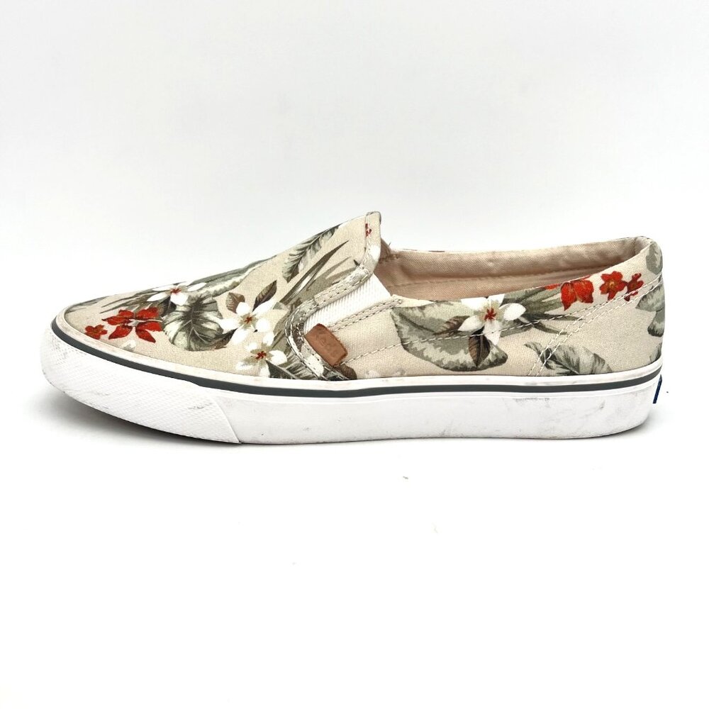 Keds Womens Slip-On Floral Canvas Shoes Size 8.5 US Tropical Design Rubber Sole - Picture 15 of 16